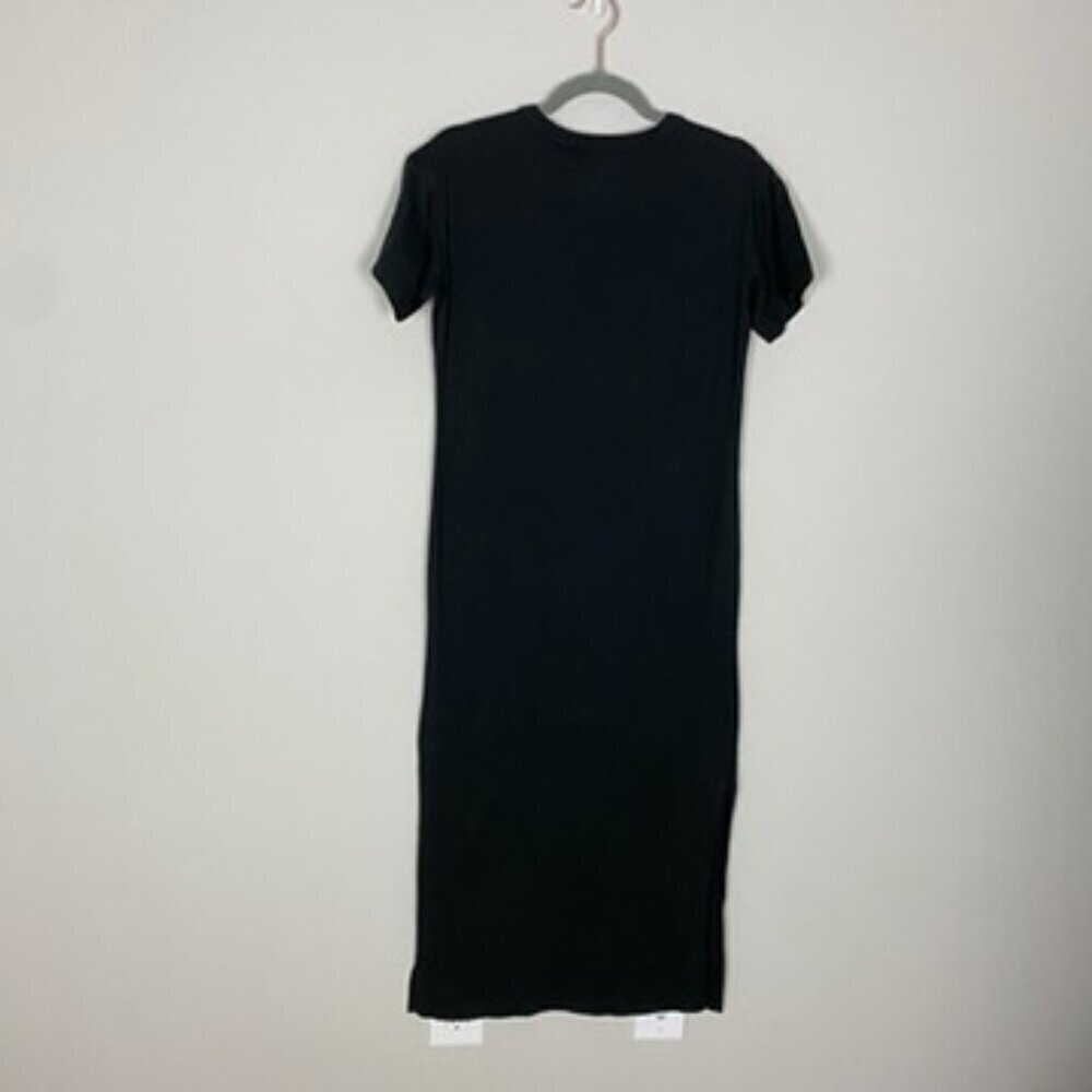 Everlane The Organic Weekend Maxi Dress T Shirt Womens XS Black - Picture 5 of 6